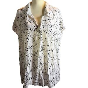ModCloth "Tracks Towards Success" Viscose Top, Animal Prints, Plus Size 4XL